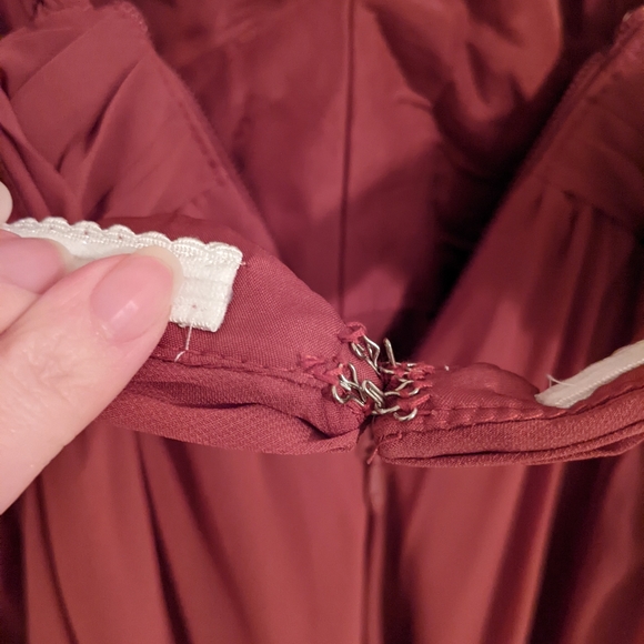 Azazie terra cotta long formal dress - Picture 10 of 13